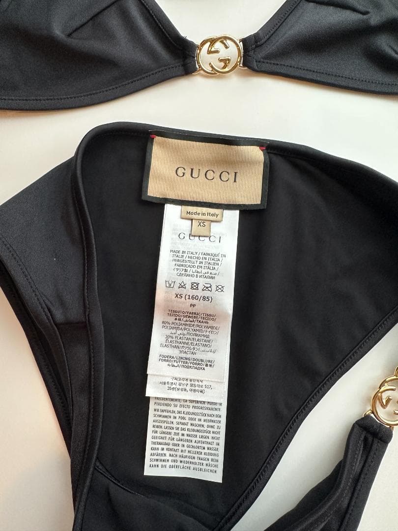 新品未使用　グッチ　ロゴ　GG ビキニ ブラック　S