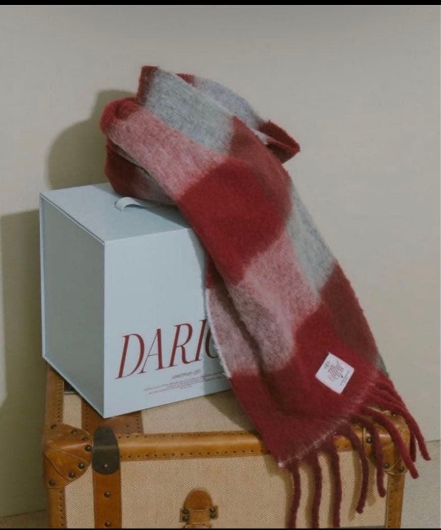 ダーリッチ darich チェックボリュームマフラー 名古屋6周年限定ノベルティ