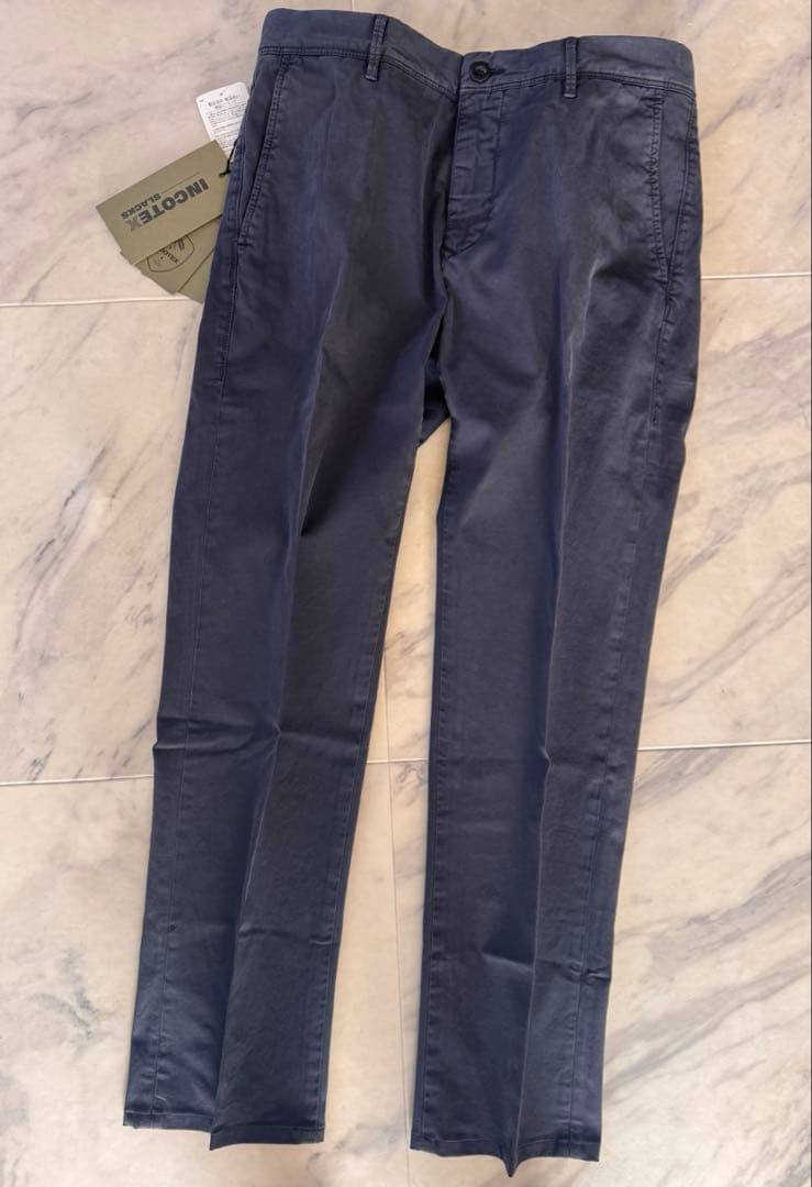 【新品未使用】INCOTEX(インコテックス)コットンパンツ 32