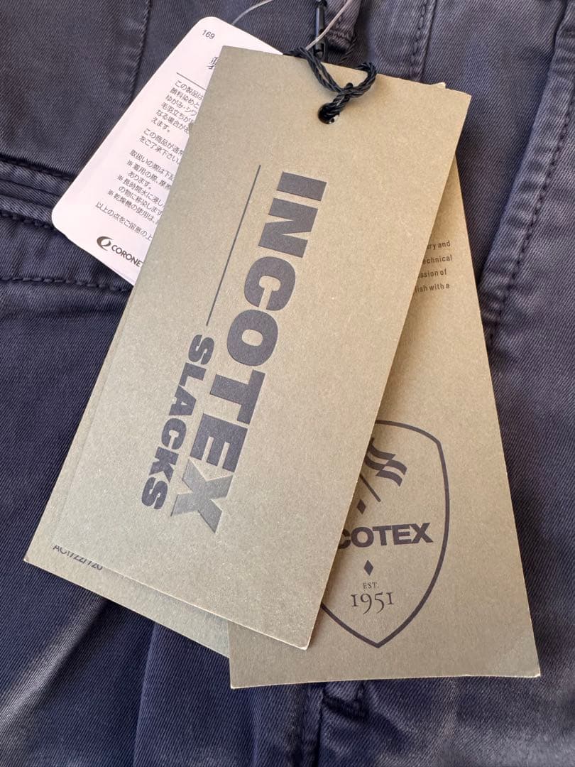 【新品未使用】INCOTEX(インコテックス)コットンパンツ 32