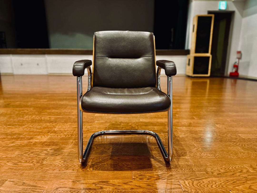 ミッドセンチュリー / ラウンジチェア / レザー×ウッド / ブラウン