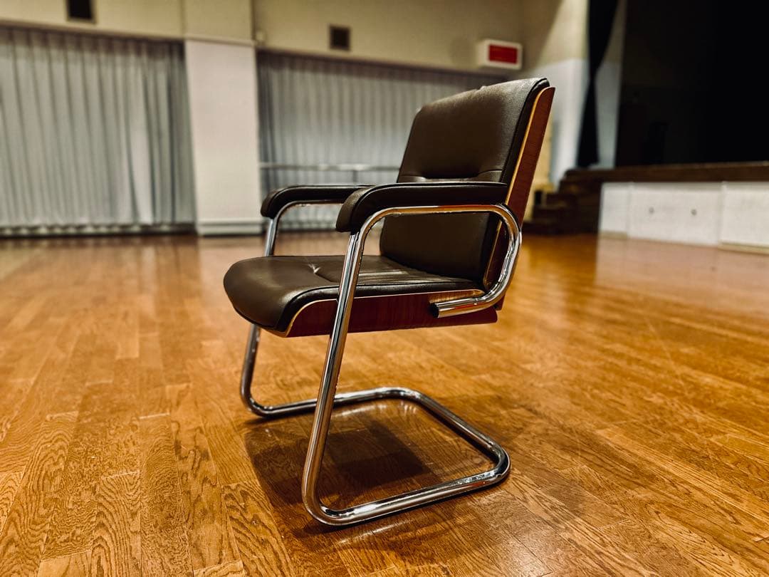 ミッドセンチュリー / ラウンジチェア / レザー×ウッド / ブラウン
