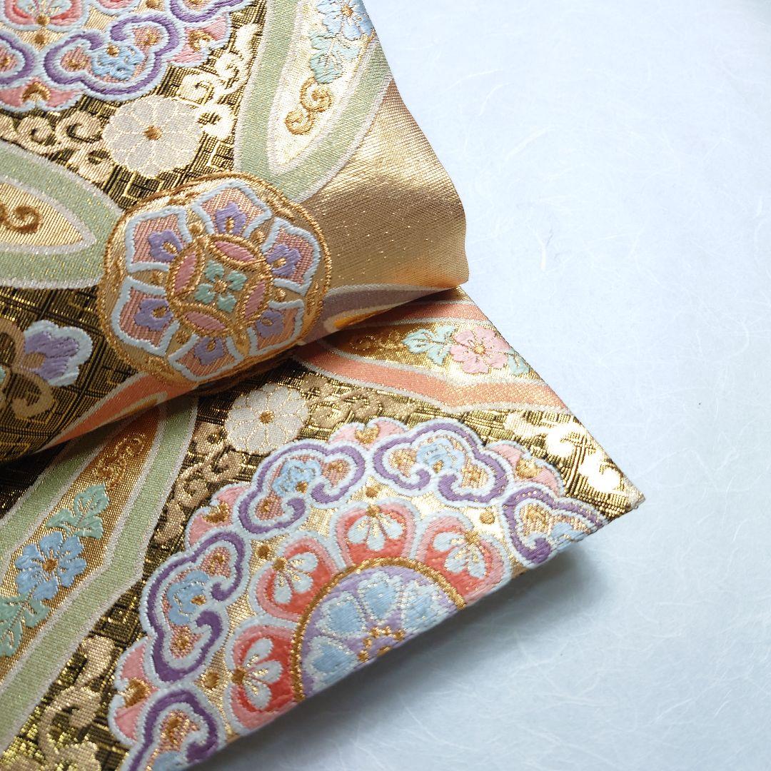 正絹 袋帯 六通柄 三越誂製 正倉院図案 高級 振袖 極上 逸品