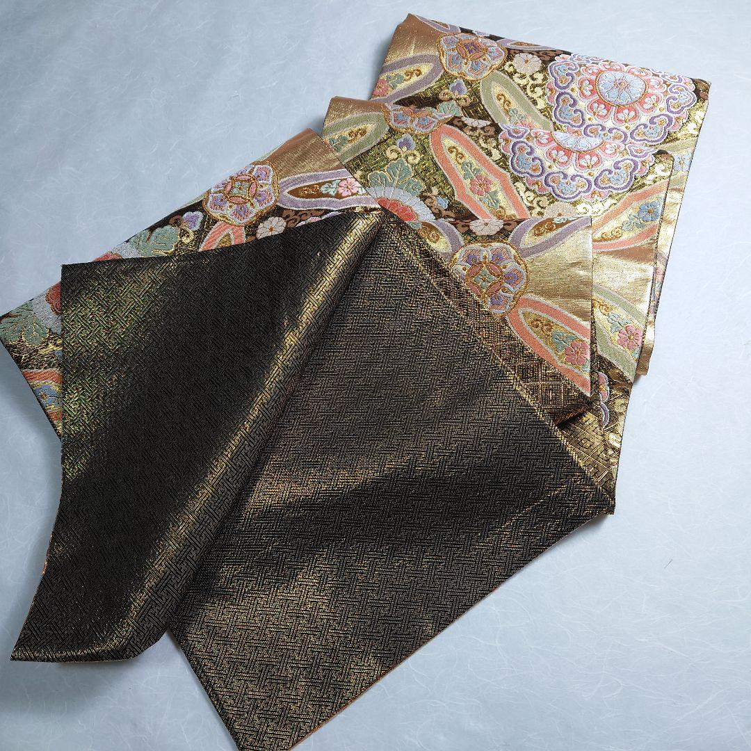 正絹 袋帯 六通柄 三越誂製 正倉院図案 高級 振袖 極上 逸品