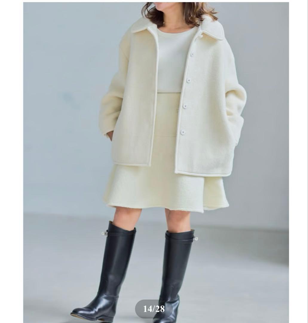elu. エル　Ragdoll short coat / Ivory コート