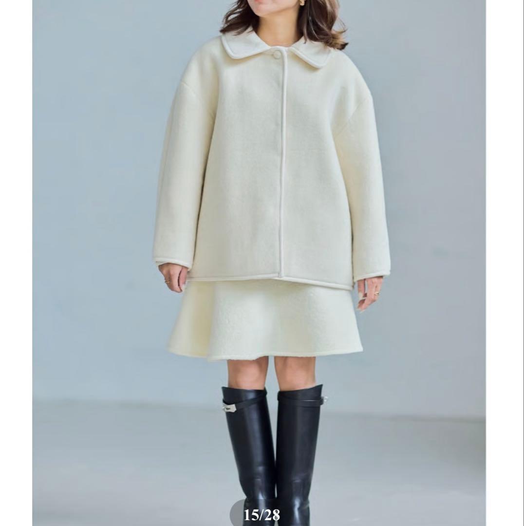 elu. エル　Ragdoll short coat / Ivory コート
