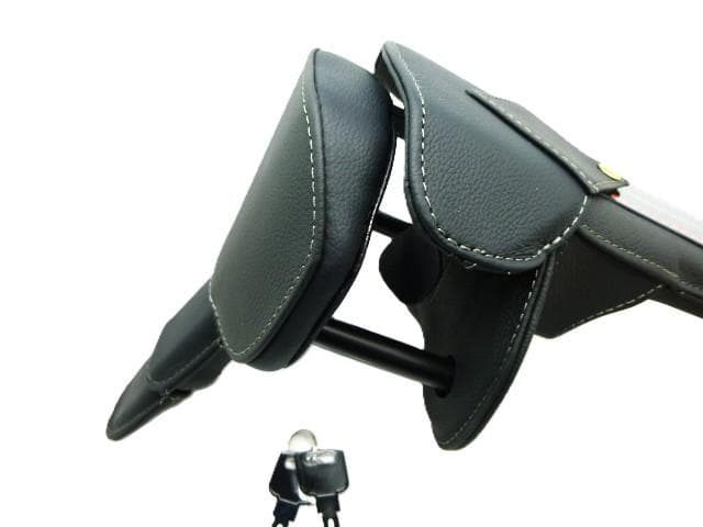 トムス ステアリングロック ハンドル固定 黒革 TOM'S ハンドルロック