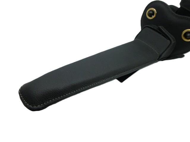 トムス ステアリングロック ハンドル固定 黒革 TOM'S ハンドルロック