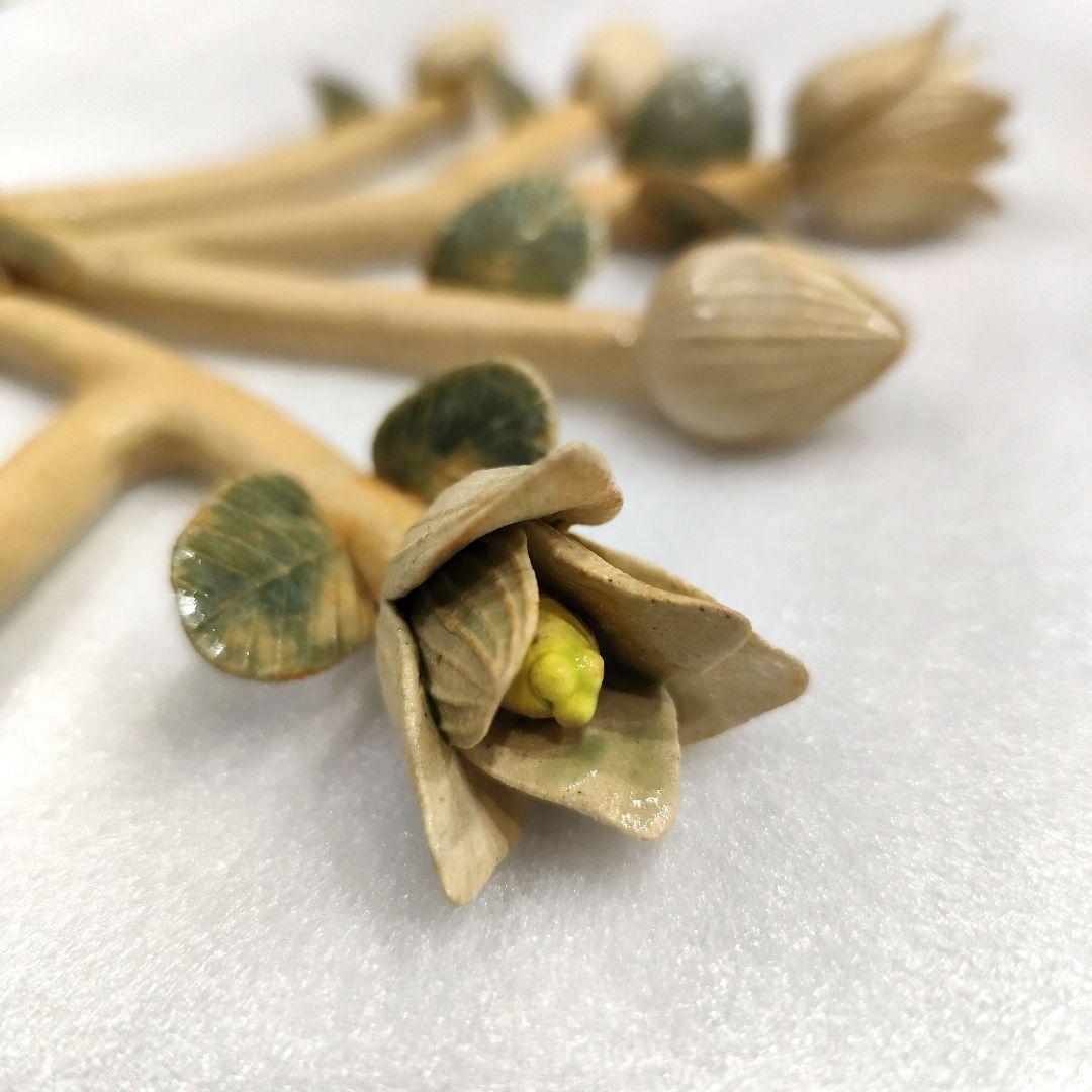 人気作家★大野素子★花束　壁掛け　ウォールインテリア　陶人形 信楽焼