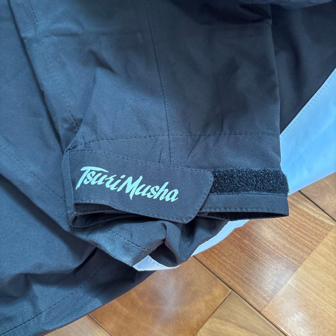 使用感少ない　釣武者　3レイヤー　サプトルストレッチレインスーツ　サンライン