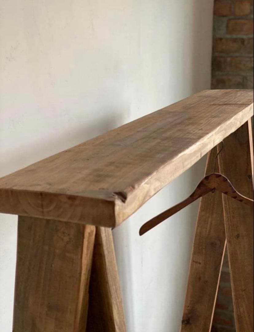 専用　特注フルオーダー　古材　ハンガーラック　無垢材　12/07まで出品予定