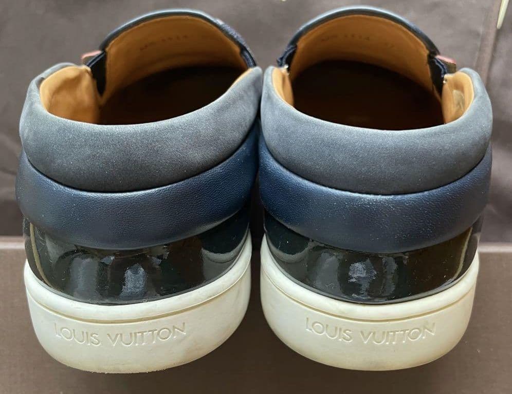 美品 ルイヴィトン スニーカー デッキシューズ 靴 37 1/2
