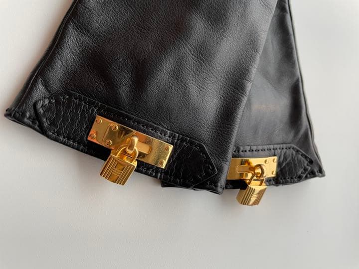 Hermès グローブ SOYA ゴールド金具