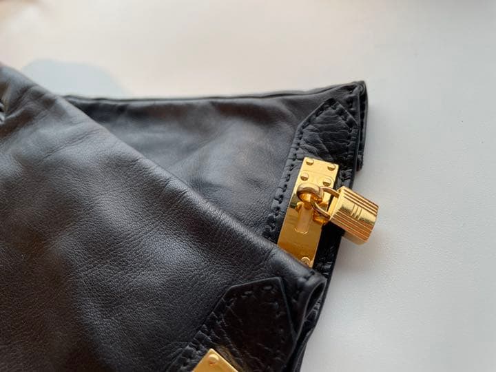 Hermès グローブ SOYA ゴールド金具