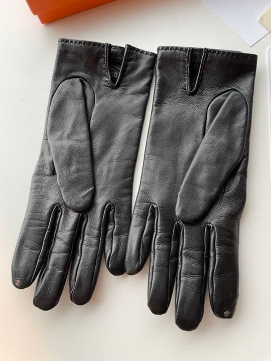 Hermès グローブ SOYA ゴールド金具