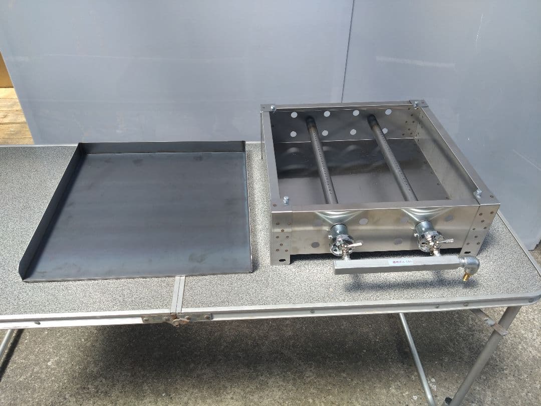 未使用品 鉄板焼き ガスグリラー LPG 幅45cm コンパクト 業務用 ケバブ