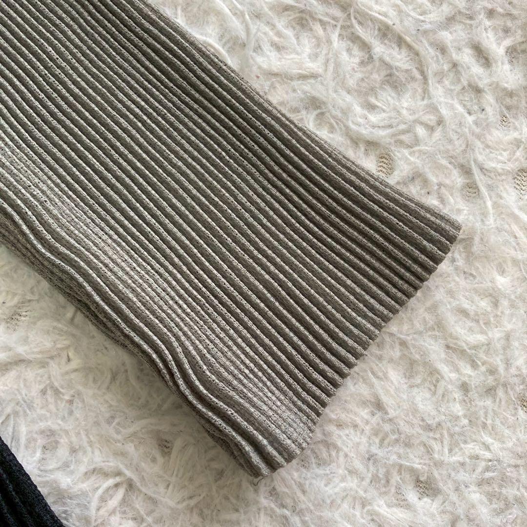 ISSEY MIYAKE プリーツカットソー グレー M オシャレ