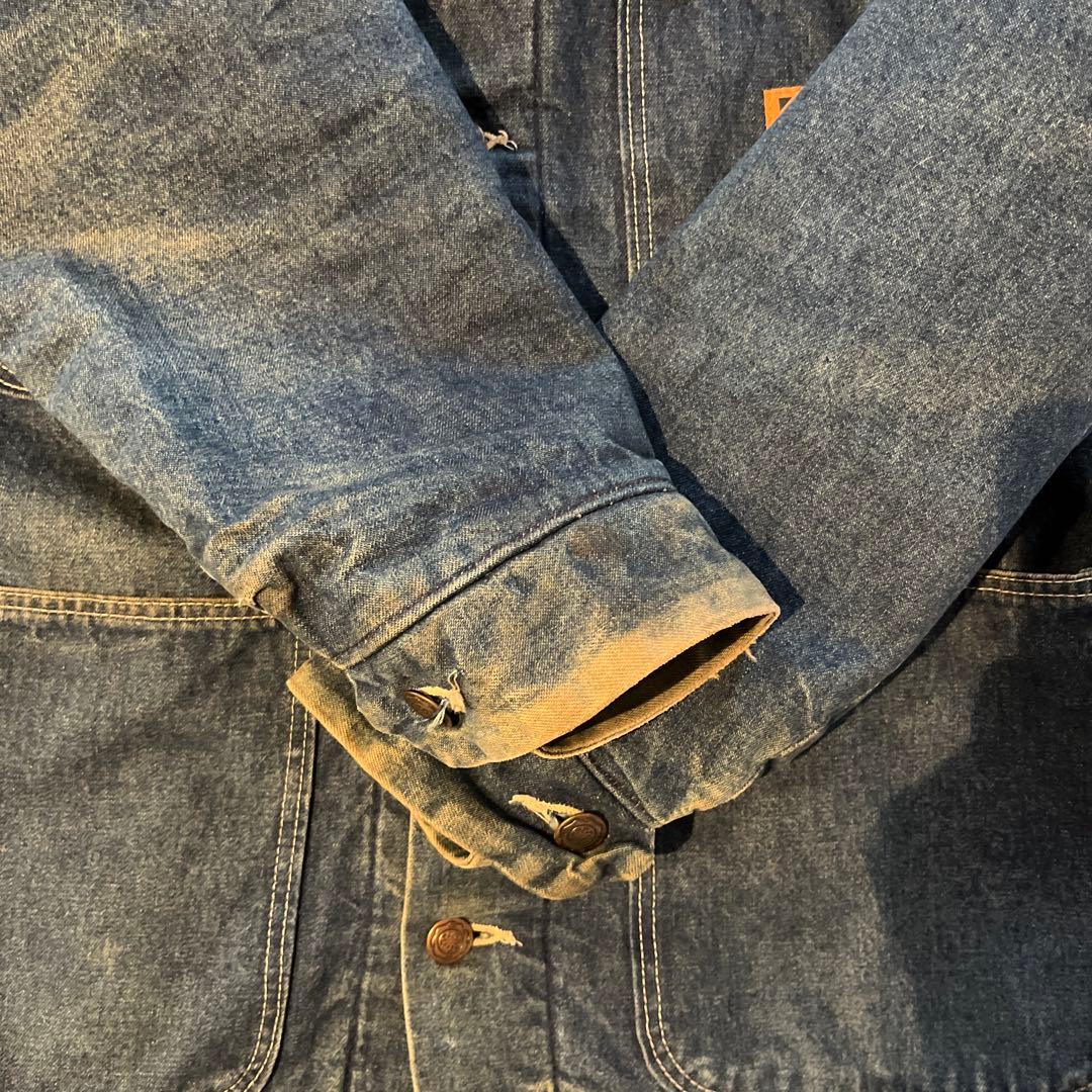 タ*ラ様 70s BIG BEN デニムカバーオール コーデュロイ襟付き vin