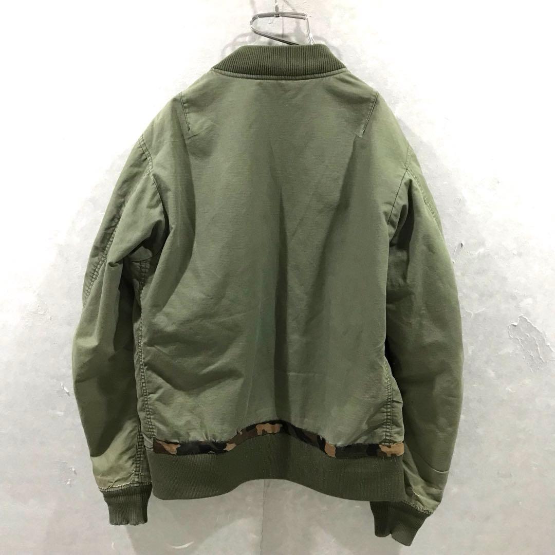 ＡＶＩＲＥＸ ３５周年モデル ＭＡ-1 フライトジャケット レア カーキ Ｌ