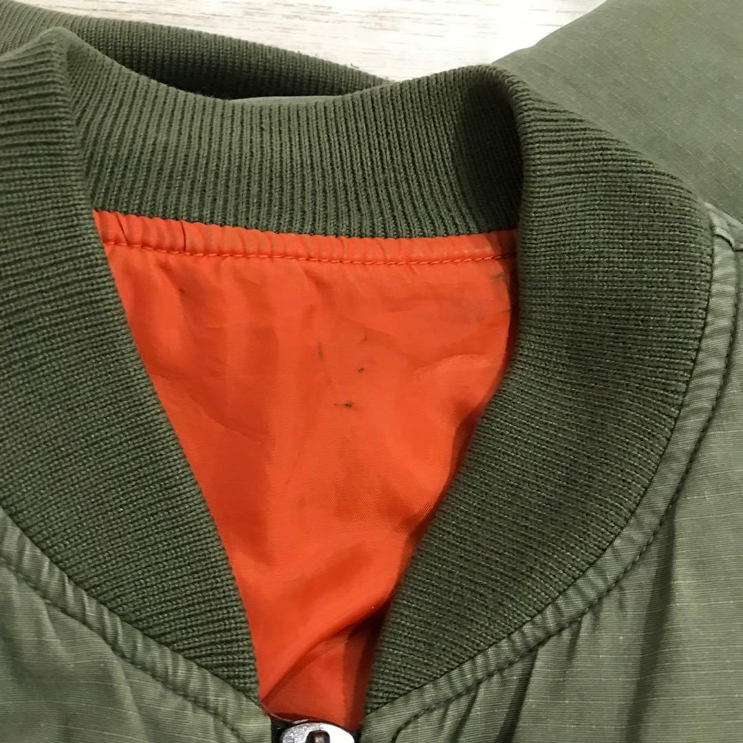 ＡＶＩＲＥＸ ３５周年モデル ＭＡ-1 フライトジャケット レア カーキ Ｌ