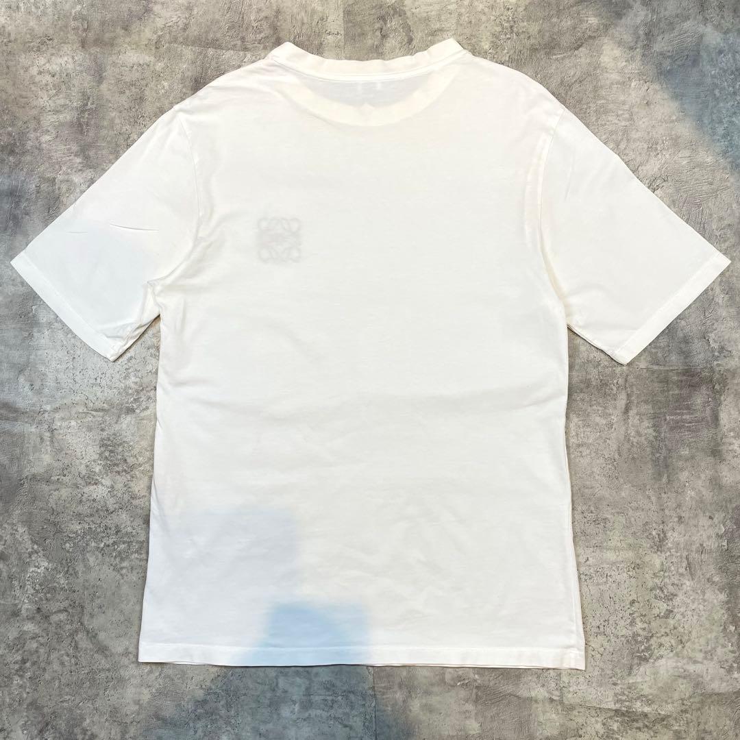 LOEWE アナグラム刺繍 ワンポイント Tシャツ メンズ