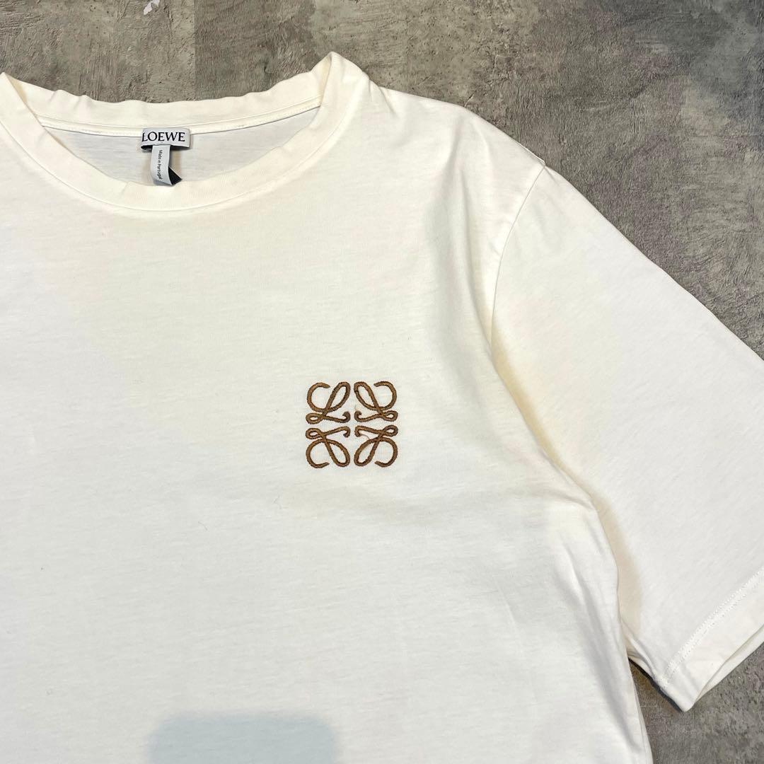 LOEWE アナグラム刺繍 ワンポイント Tシャツ メンズ