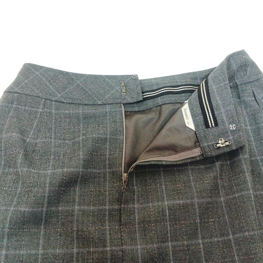 【美品】BONMAX　Amatir　事務服　9号　グレースーツ3点セット　女性