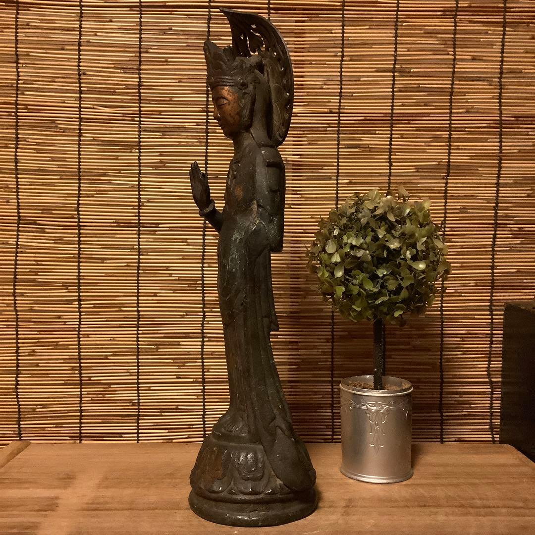 朝鮮・身代観音「難避け観世音菩薩」高句麗・百済・新羅・左腕残欠・寺院・古銅