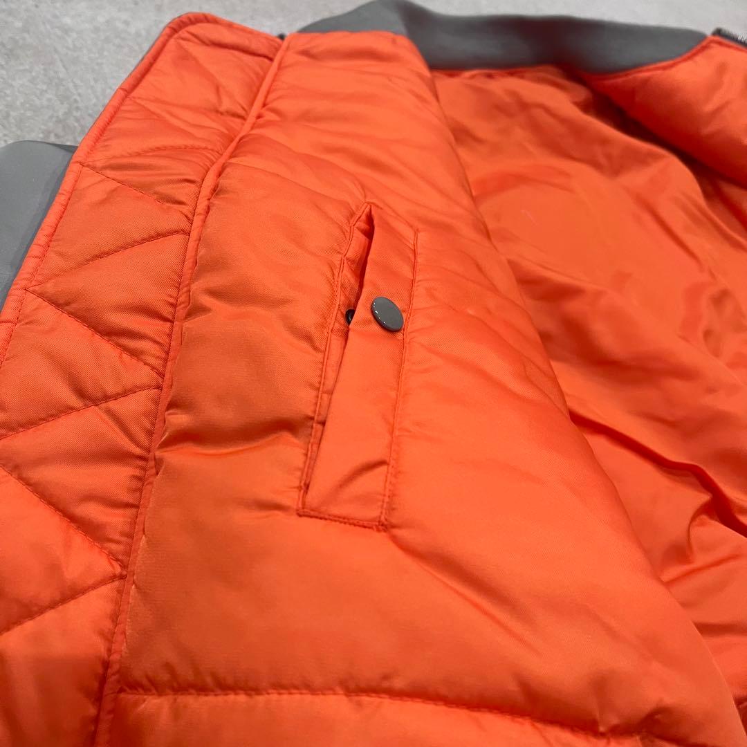 シルバー　MA-1 フライトジャケット　【美品】ALPHA 短丈　XL