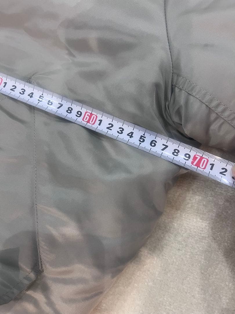 シルバー　MA-1 フライトジャケット　【美品】ALPHA 短丈　XL