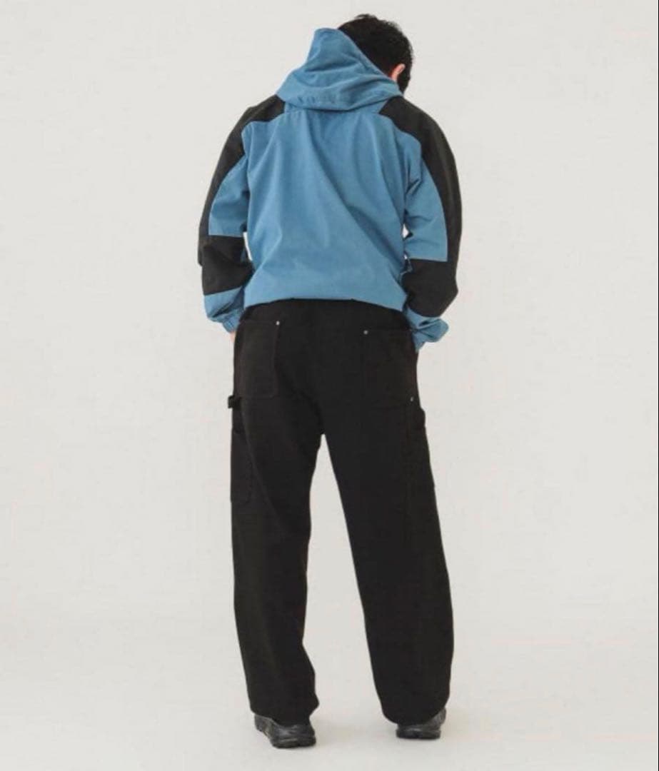 BEAMS ダブルニースウェットパンツ　黒　L