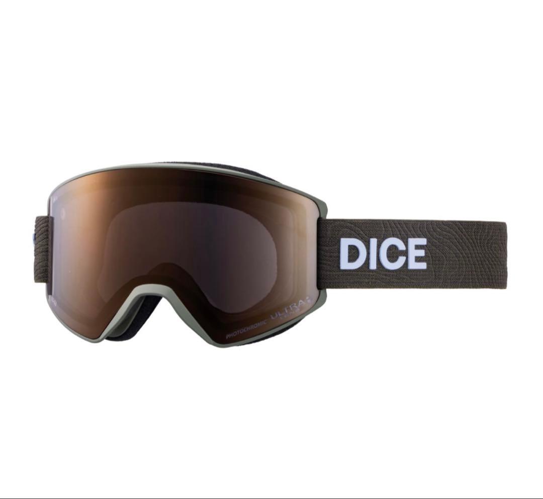 DICEダイス ショーダウン スノーボードゴーグル オリーブ