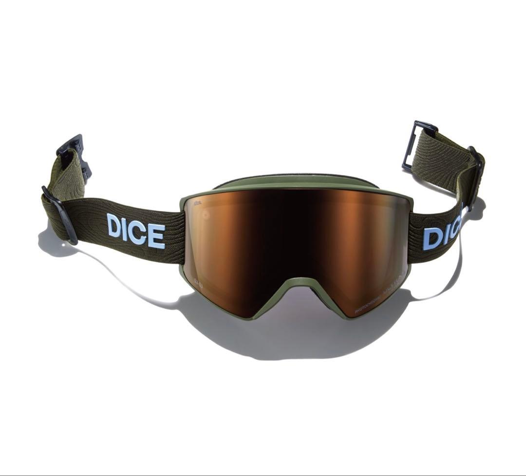 DICEダイス ショーダウン スノーボードゴーグル オリーブ