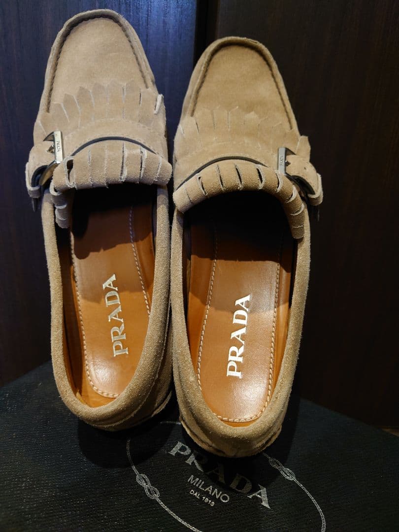 PRADA　ローファー　スエード　美品