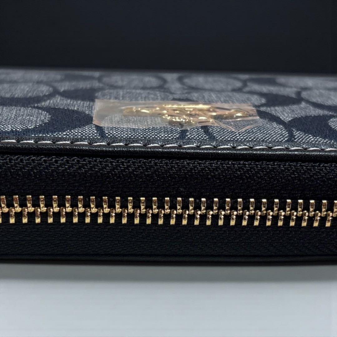 《新品》COACH ★長財布ダークブルー