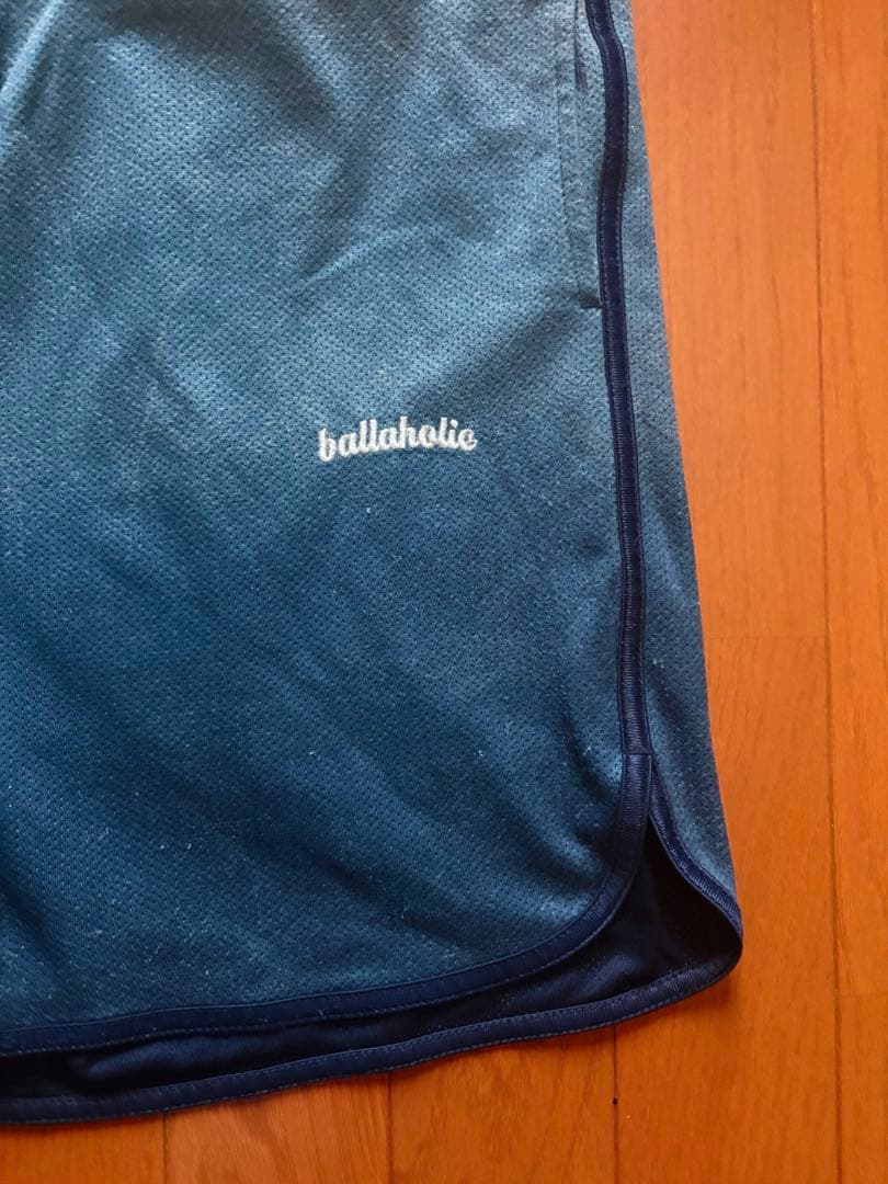 ballaholic Gradation Mesh Zip Shorts 濃紺