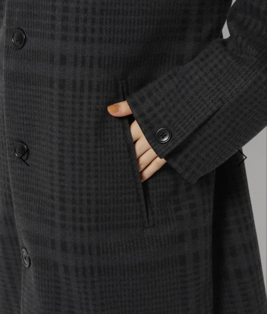 ニコアンド　ウーリーテックステンロングコート　Mサイズ