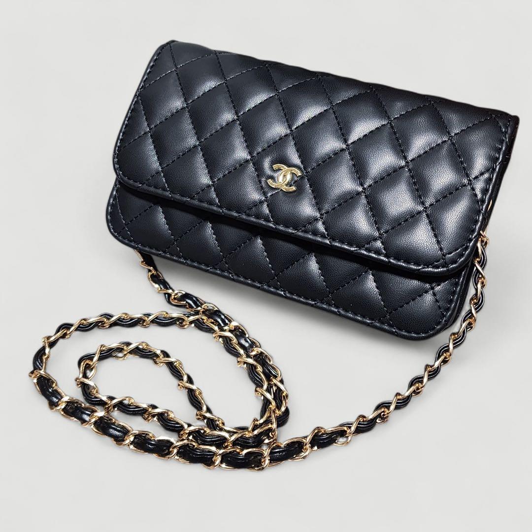 し*ー様 CHANEL　ショルダーバッグ　キルティング　ブラック　ノベルティ