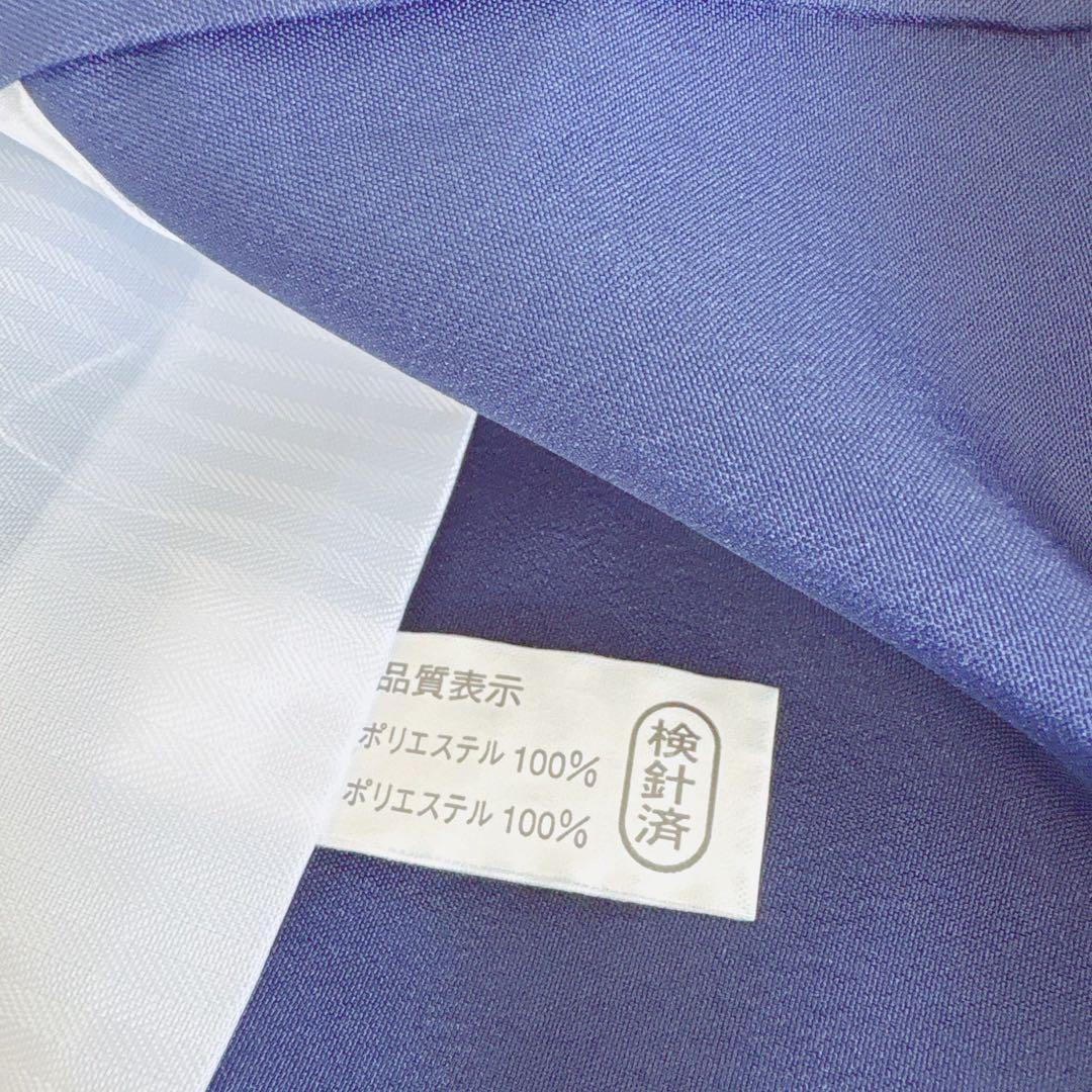 美品　七五三　５歳男の子　羽織　はおり　紺　兜　かぶと　化繊　5056