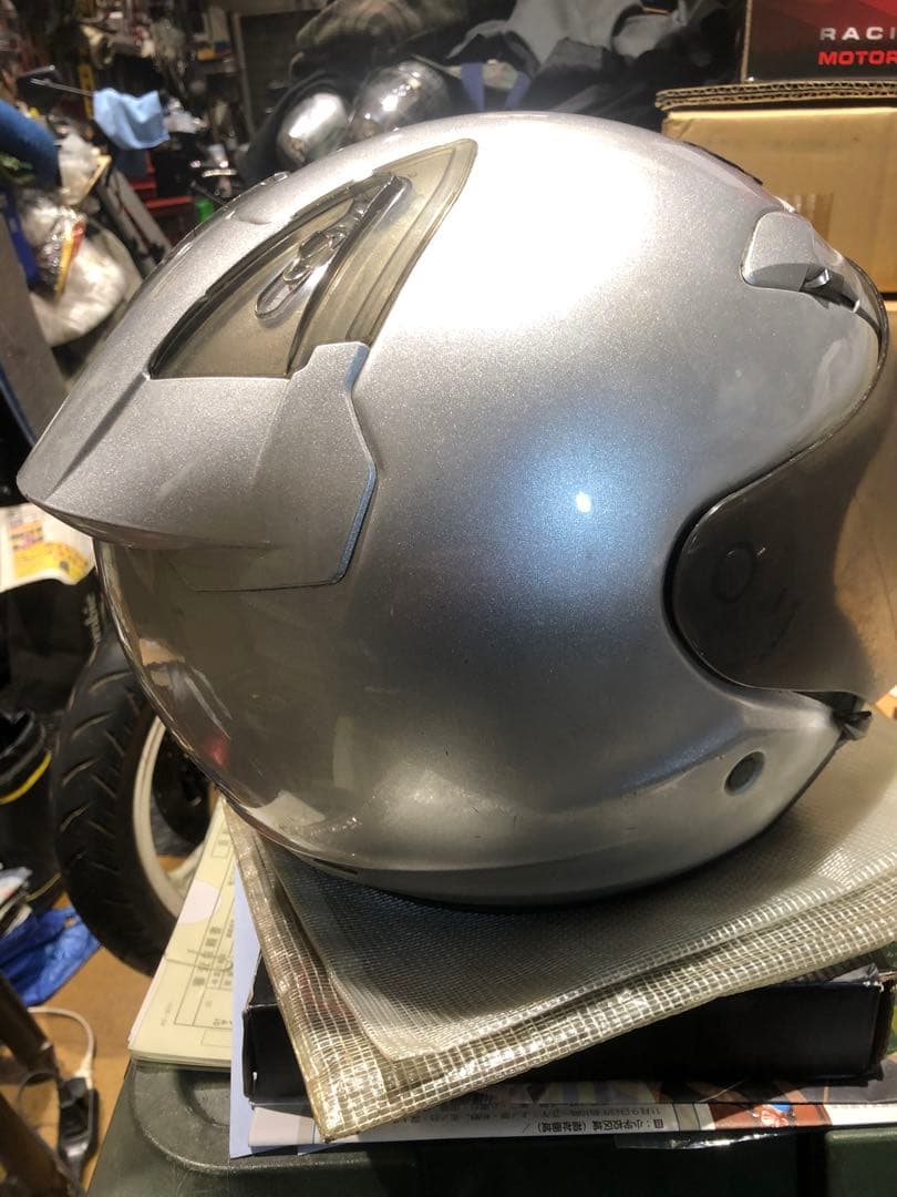ジャンクSHOEI J-forceⅢシルバー XL JフォースⅢ リペア前提