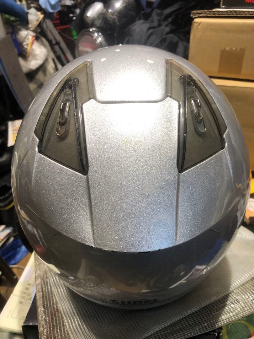 ジャンクSHOEI J-forceⅢシルバー XL JフォースⅢ リペア前提
