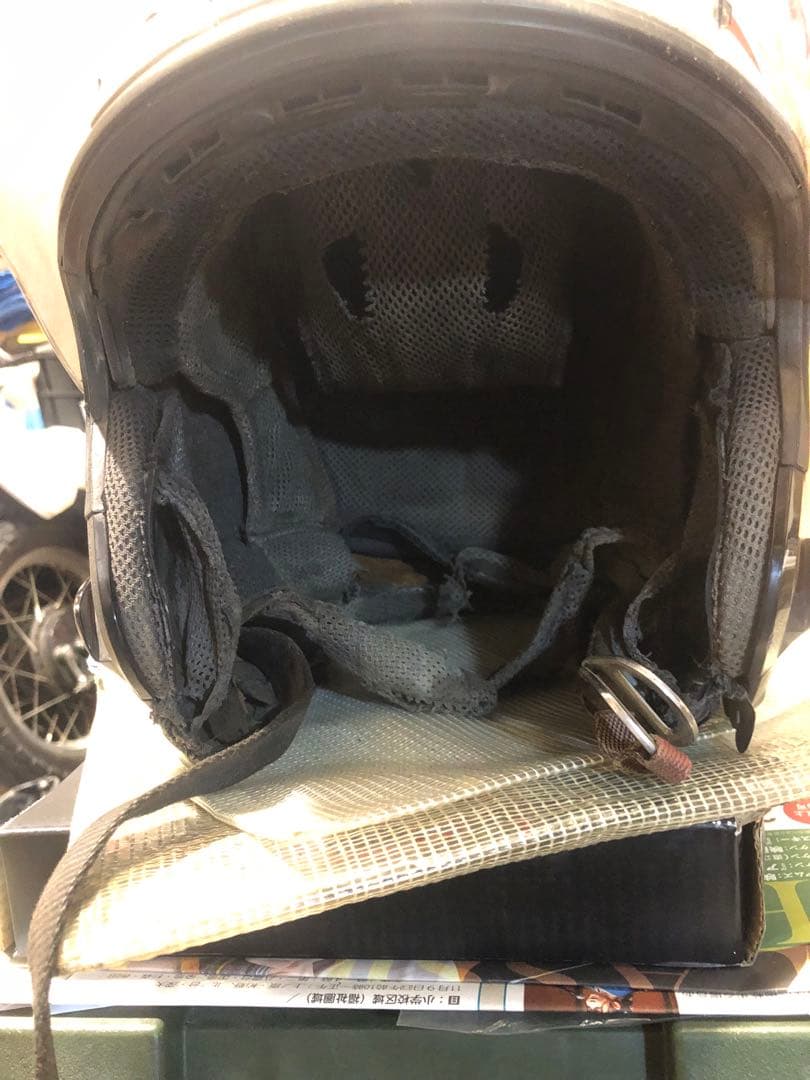 ジャンクSHOEI J-forceⅢシルバー XL JフォースⅢ リペア前提