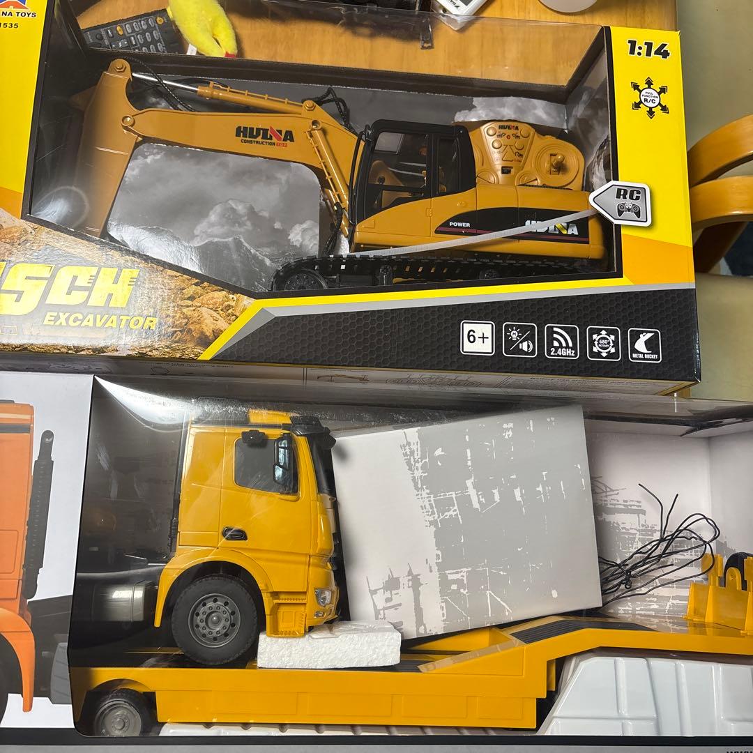 Double E 1:14 ラジコン掘削機トレーラーセット