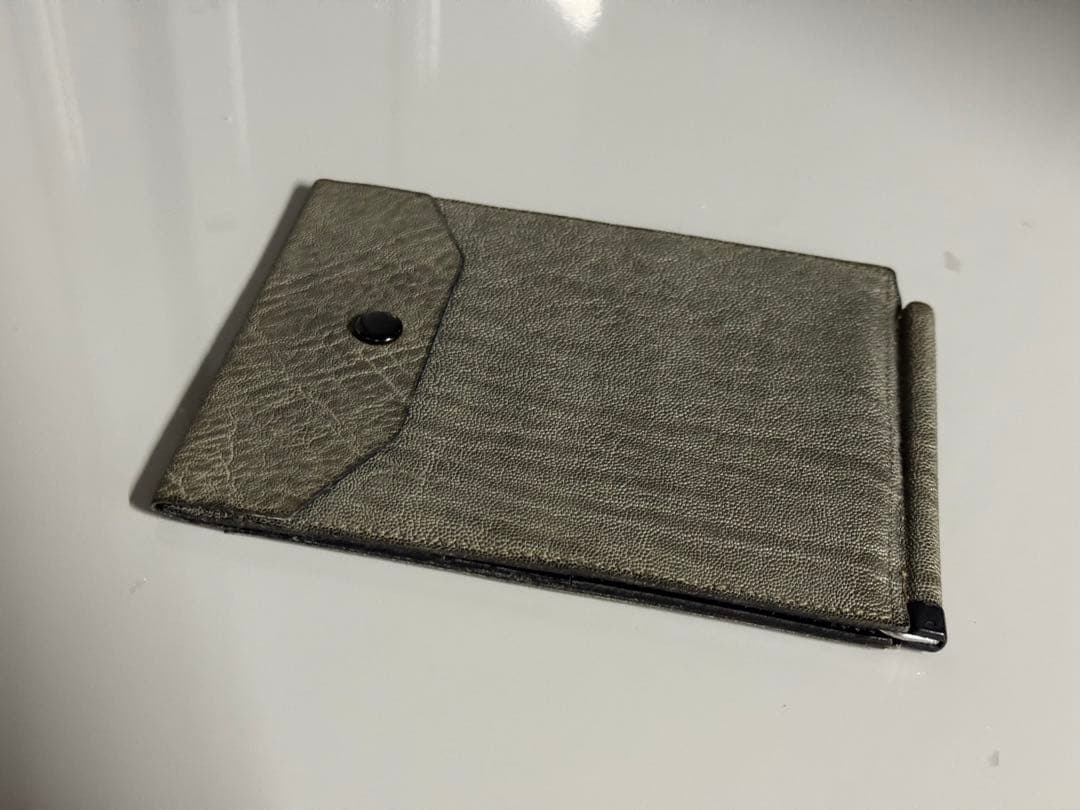 ヴァレクストラValextra 象革エレファント　札バサミ　現行品グリップ相当