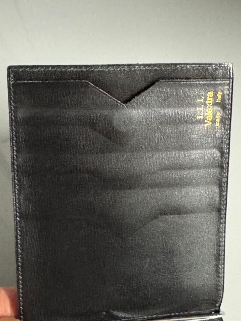 ヴァレクストラValextra 象革エレファント　札バサミ　現行品グリップ相当