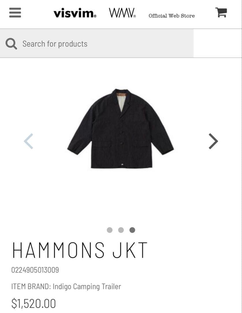 Visvim ICT Hammons JKT 【新品・未使用｜サイズ：3】