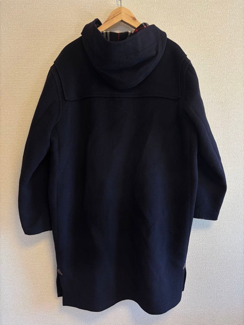 ネイビー カシミヤ混　ダッフルコート　Burberry