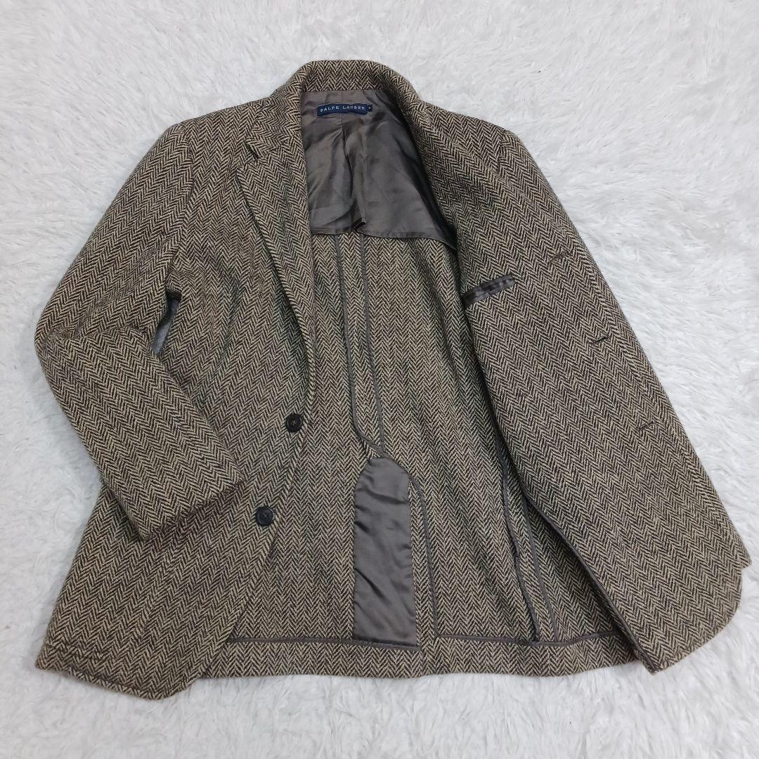 ✨美品✨ポロラルフローレン　ツイード　ヘリンボーン　カシミヤ混　ジャケット　6