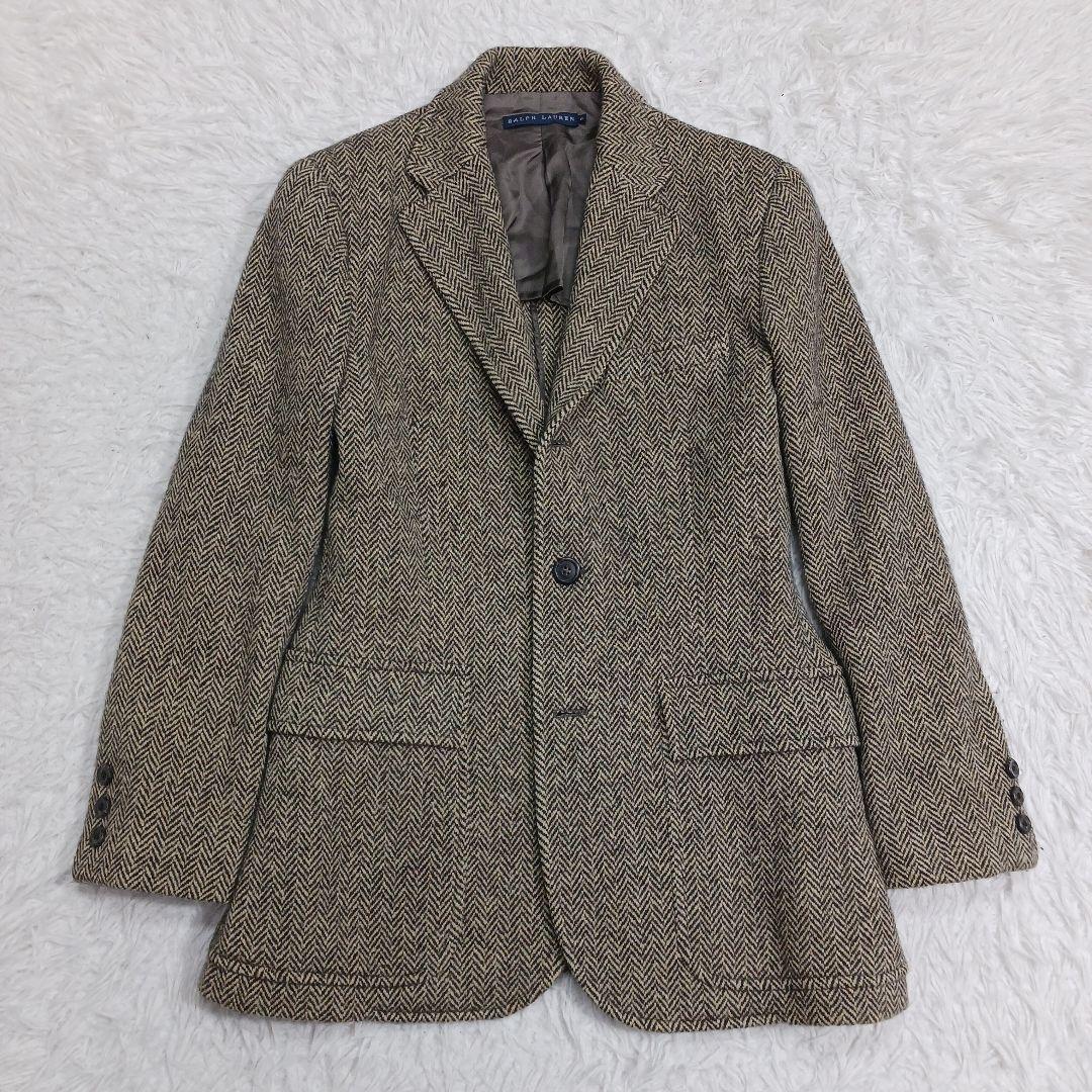 ✨美品✨ポロラルフローレン　ツイード　ヘリンボーン　カシミヤ混　ジャケット　6