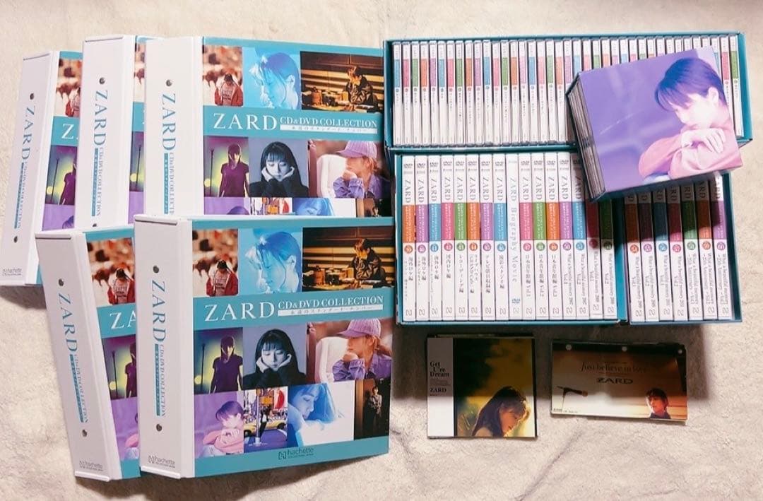 ZARD CD&DVD COLLECTION 全巻セット バインダー 破損有り